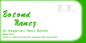 botond mancz business card